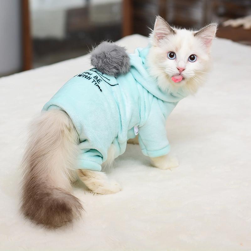 Luxury Arctic Fox Fur Hooded Four-Legged Jacket