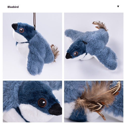 Interactive Cat Plush Toys For Indoor Cats Automatic Flapping Bird Cat