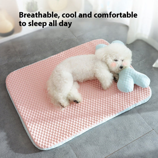 Dog Bed Breathable Cooling Spring Summer Pet Sleeping Mat For Small