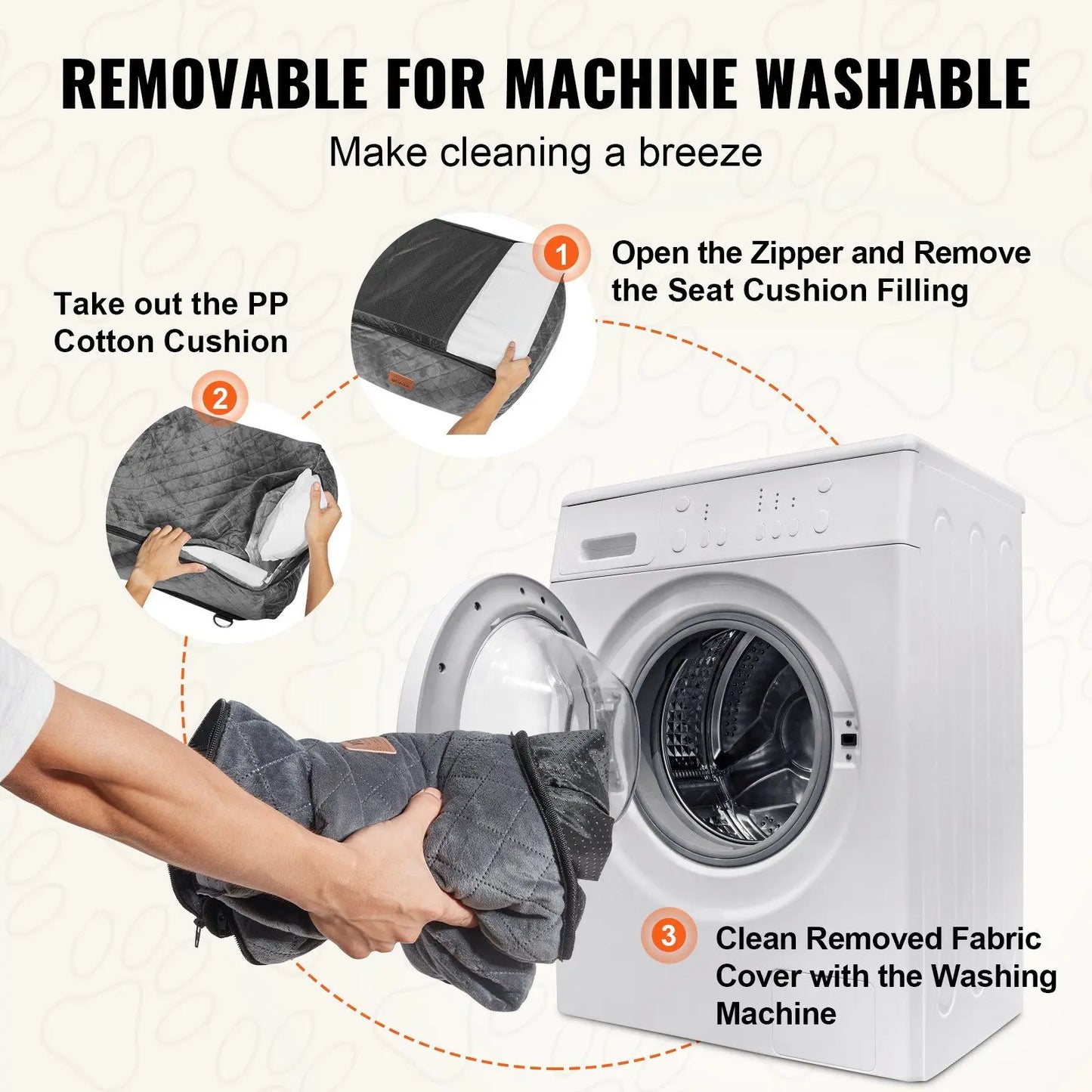 DB Wholesale Booster Car Seat for Small Medium Dogs up to 40 Lbs Gray Pet Carrier-4