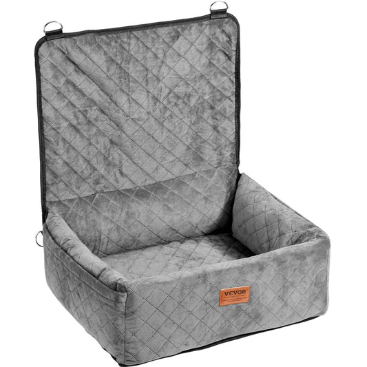 DB Wholesale Booster Car Seat for Small Medium Dogs up to 40 Lbs Gray Pet Carrier-0