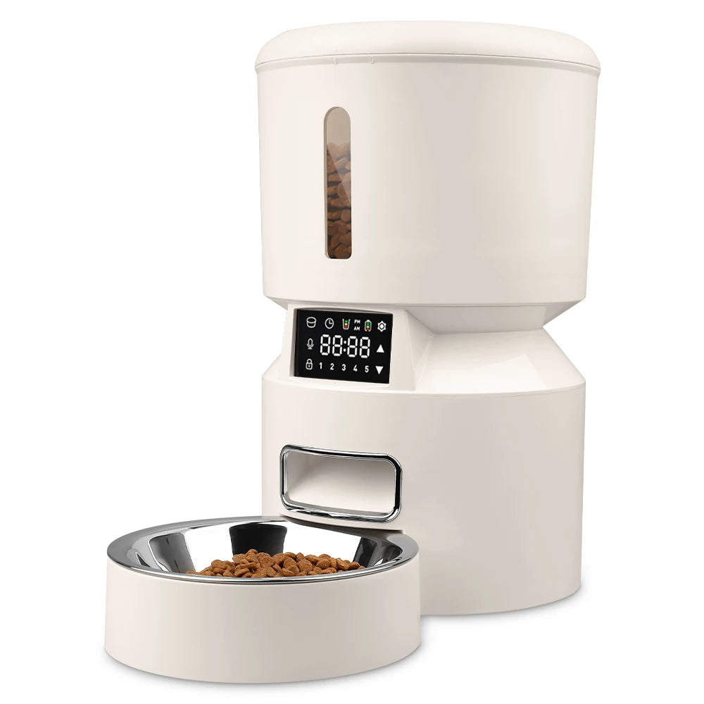 Hot Sales New Voice Record Time Set Touch Screen Pet Feeder Dispenser for Cat Dog-8