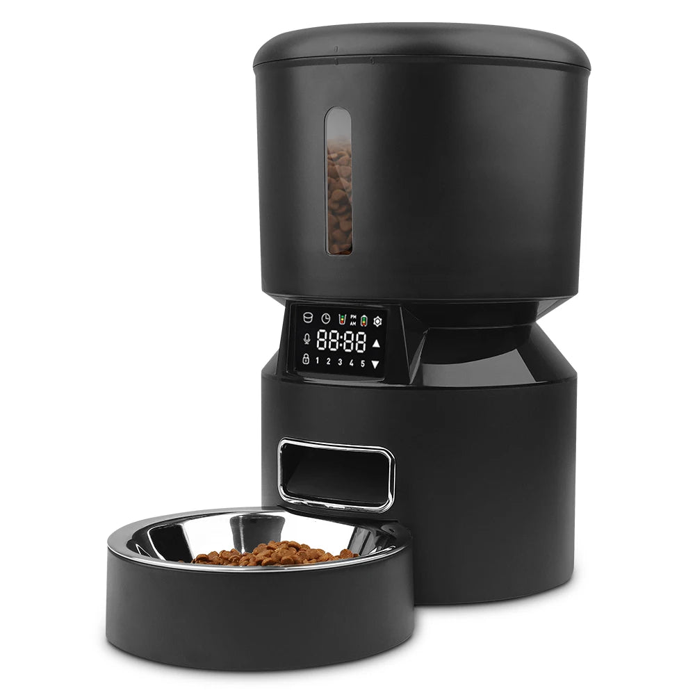 Hot Sales New Voice Record Time Set Touch Screen Pet Feeder Dispenser for Cat Dog-7