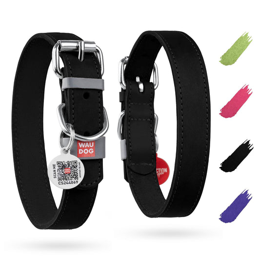 Long Lasting Leather Dog Collar for Large Dogs Medium & Small Dogs