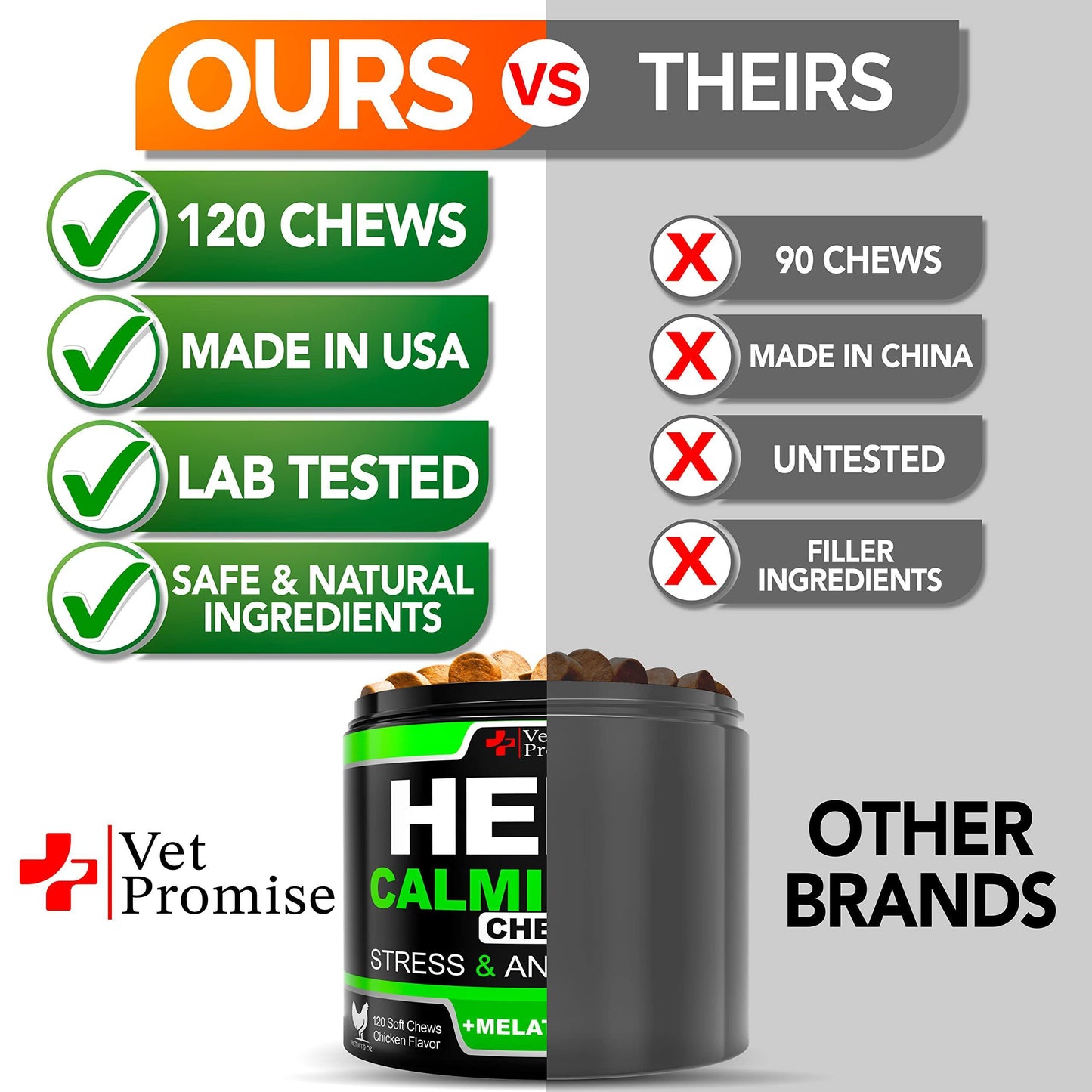 Hemp Calming Chews for Dogs with Anxiety and Stress Dog Calming