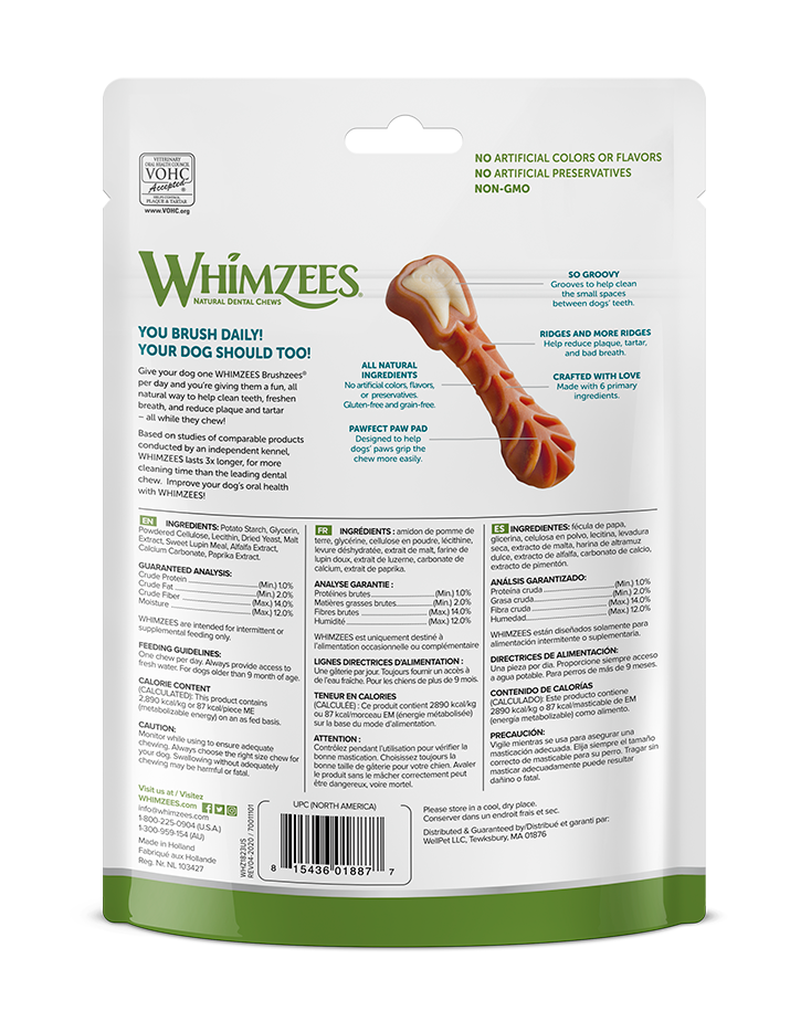 WHMZ DNTL CHW MEDIUM 7CT ( 4 X 7.4 OZ   )