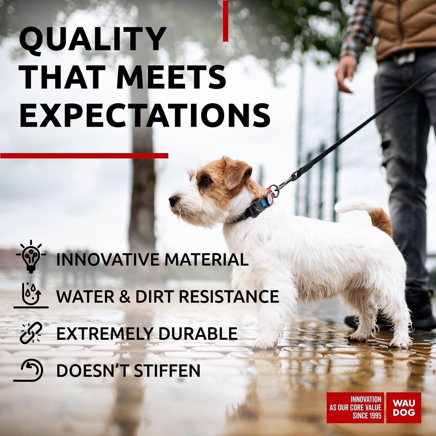 Waterproof Dog Collar   Adjustable Dog Collar for Large Dogs Small and