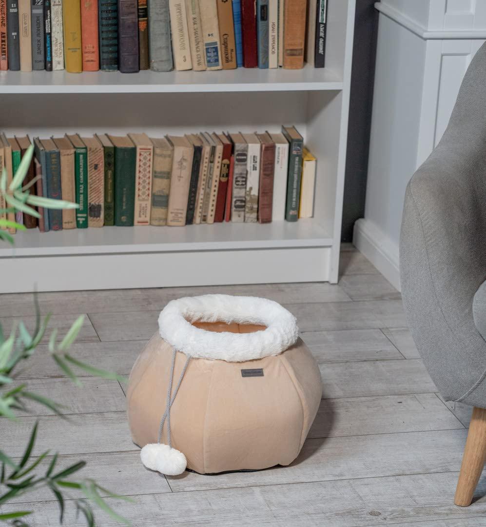 Cat Bed for Indoor Cats Large Kitten House Box Cat Cave with Removable