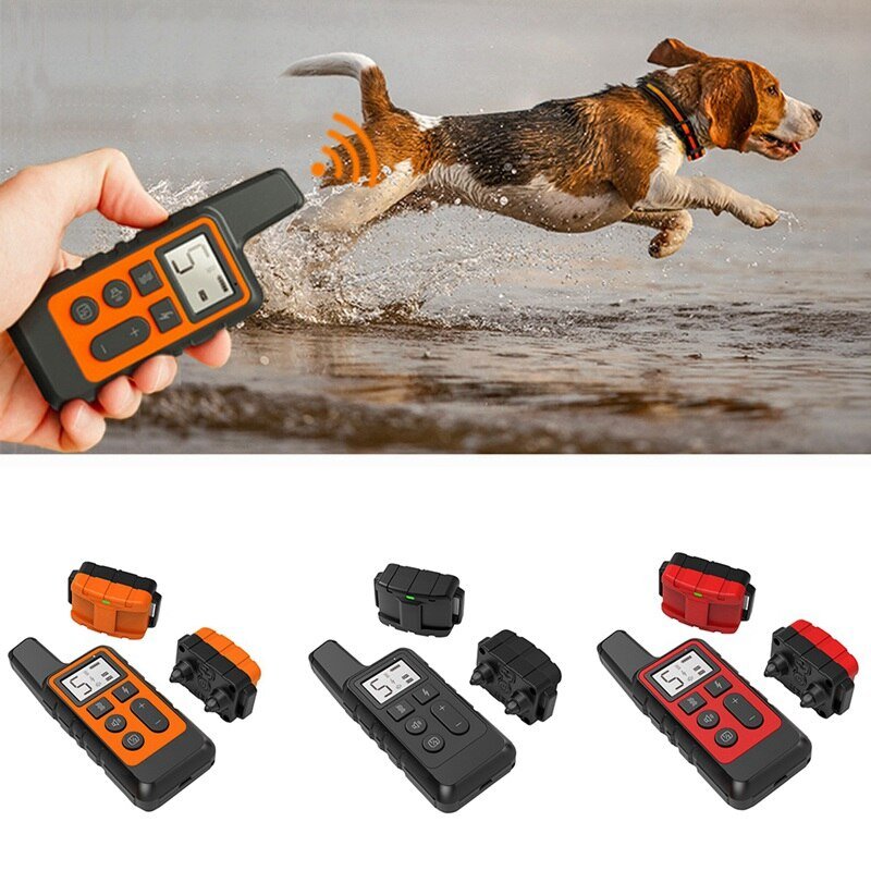 1PC Remote Control Electric Dog Training Collar Pet Remote Control Waterproof Rechargeable Pet Dog Bark Collar