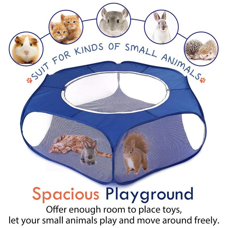 Portable Playpen For Small Pets: Foldable, Waterproof, And Breathable
