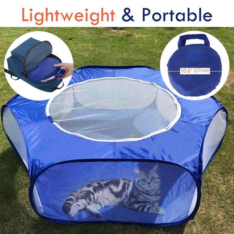 Portable Playpen For Small Pets: Foldable, Waterproof, And Breathable