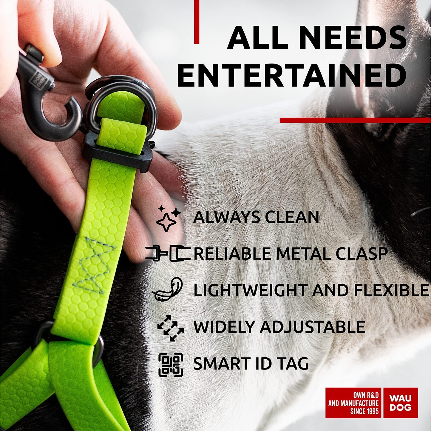 Waterproof Dog Harness   Adjustable Dog Harness for Large Dogs Small