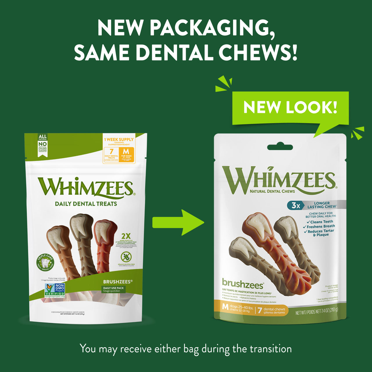 WHMZ DNTL CHW MEDIUM 7CT ( 4 X 7.4 OZ   )