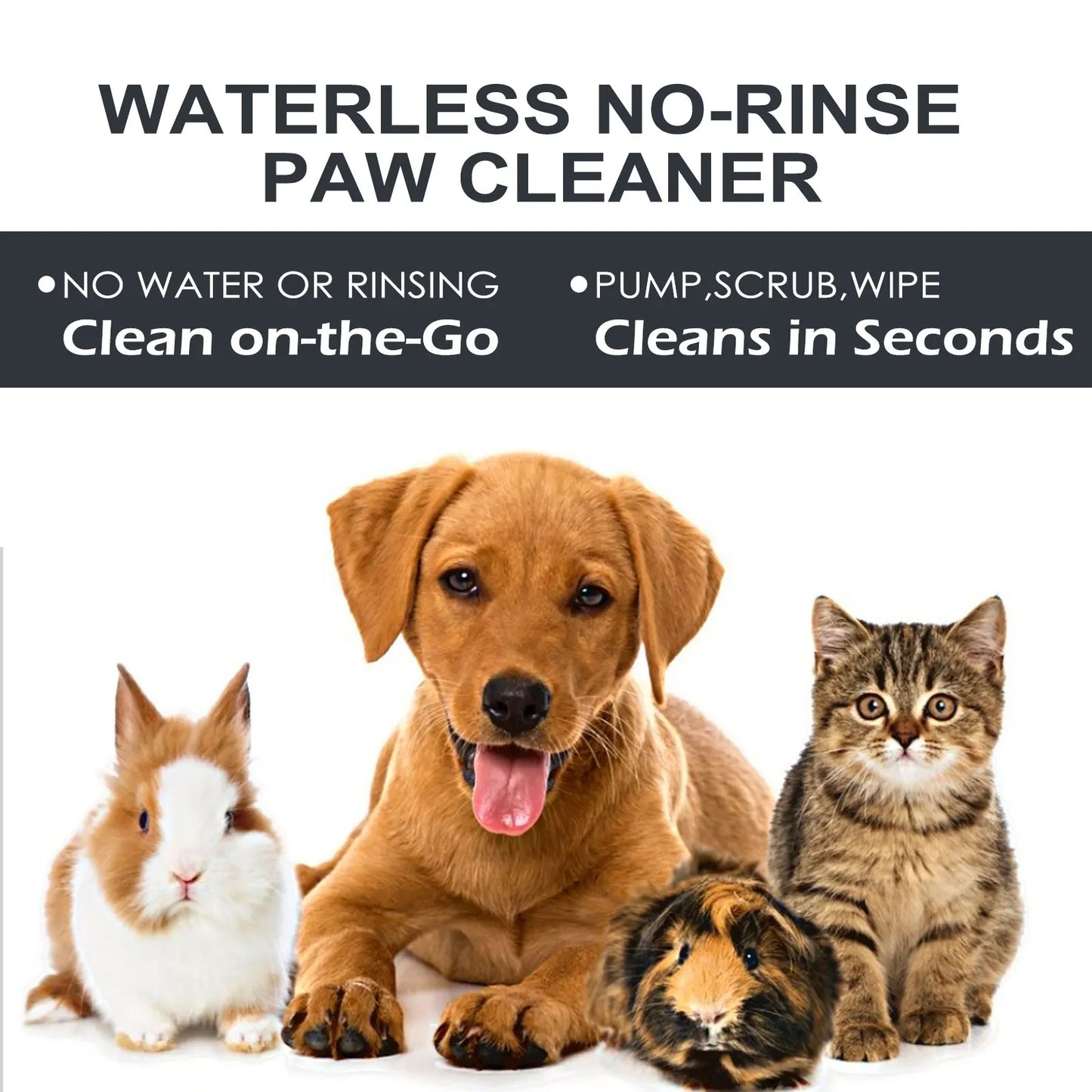 Private Label Dog Paw Cleaner Silicone Dry Shampoo Foam Cleaner Waterless No Rinse Paw Cleaning Balm Dog & Cat Grooming Tools-3