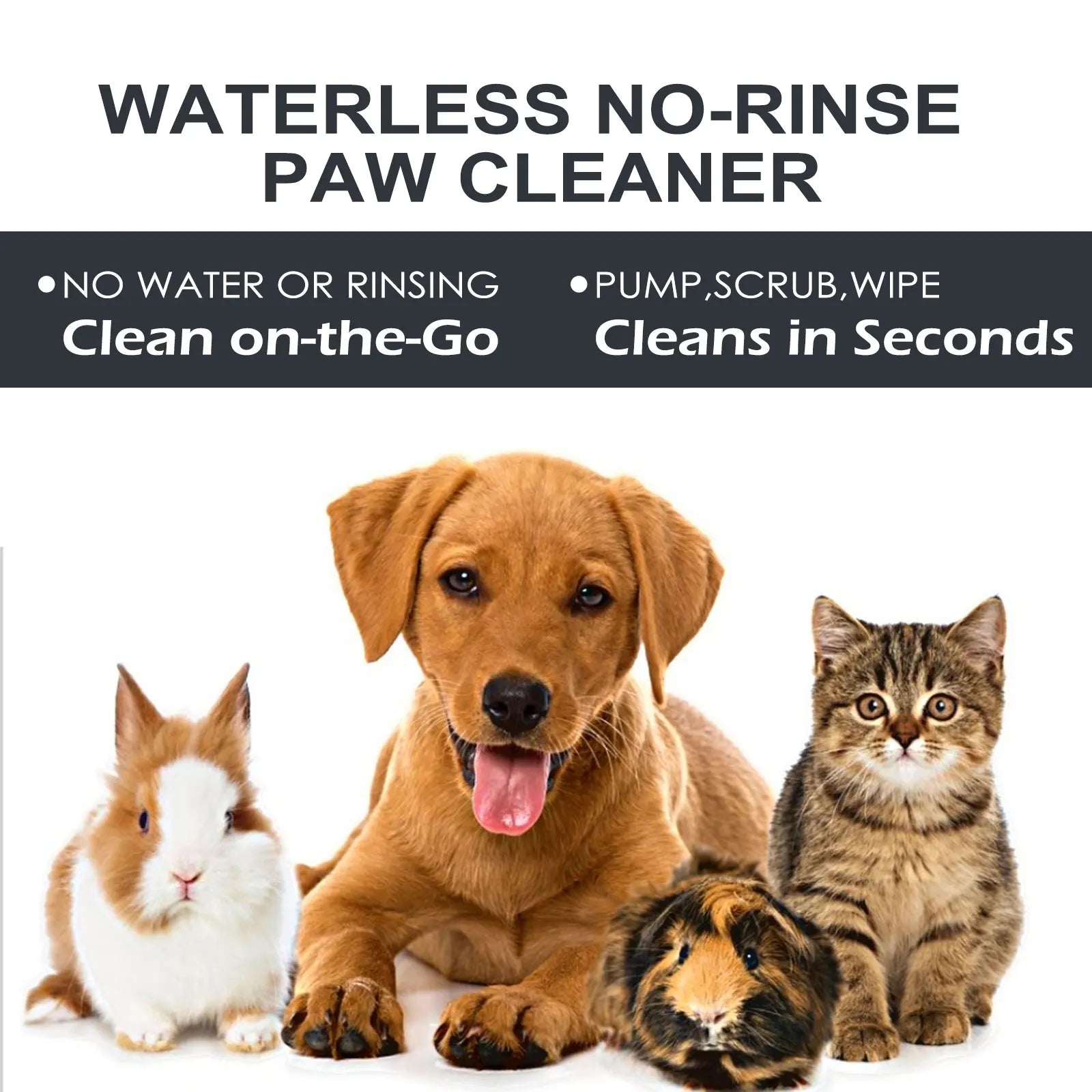 Private Label Dog Paw Cleaner Silicone Dry Shampoo Foam Cleaner Waterless No Rinse Paw Cleaning Balm Dog & Cat Grooming Tools-3