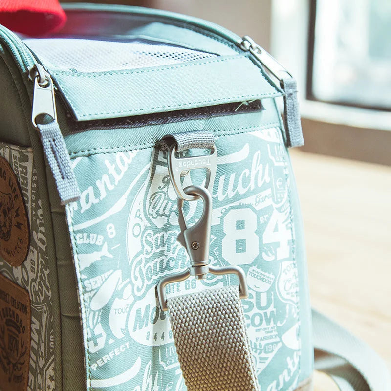 DB Touchdog Adjustable Dog Carrier Bag Airline Approved Breathable Pet Passport Designer for Dogs and Cats-3