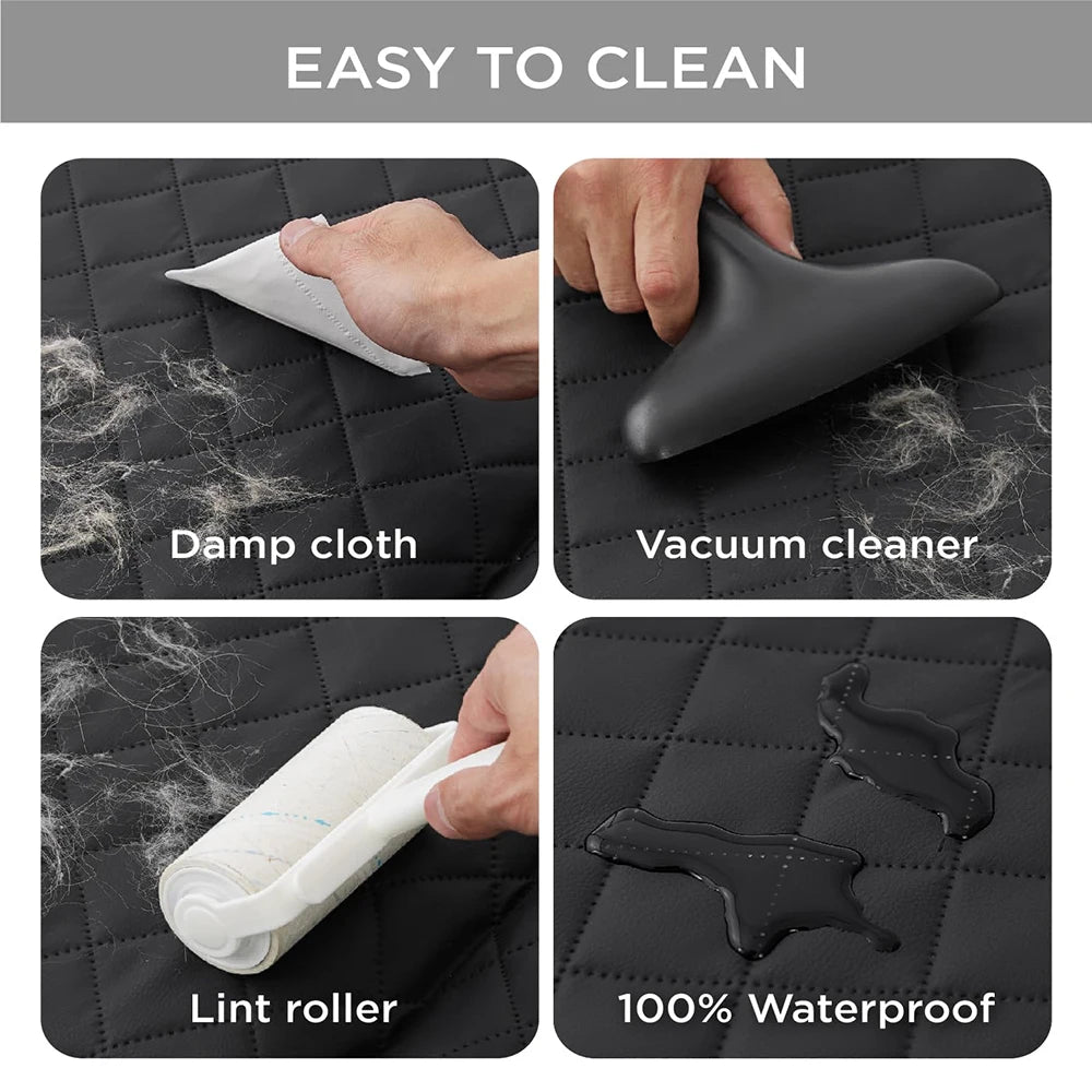 MADE 4 PETS 8-Layer Hard Bottom PE Foam Dog Car Seat Cover Waterproof Non-Slip Backseat Extender for Dogs 400lbs Easy-4