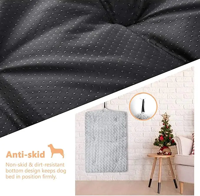 Wholesale Premium 59x46cm Dog Bed for Small Pets Solid Pattern with Non-Skid Bottom Surface Mattress Accessories Included-2