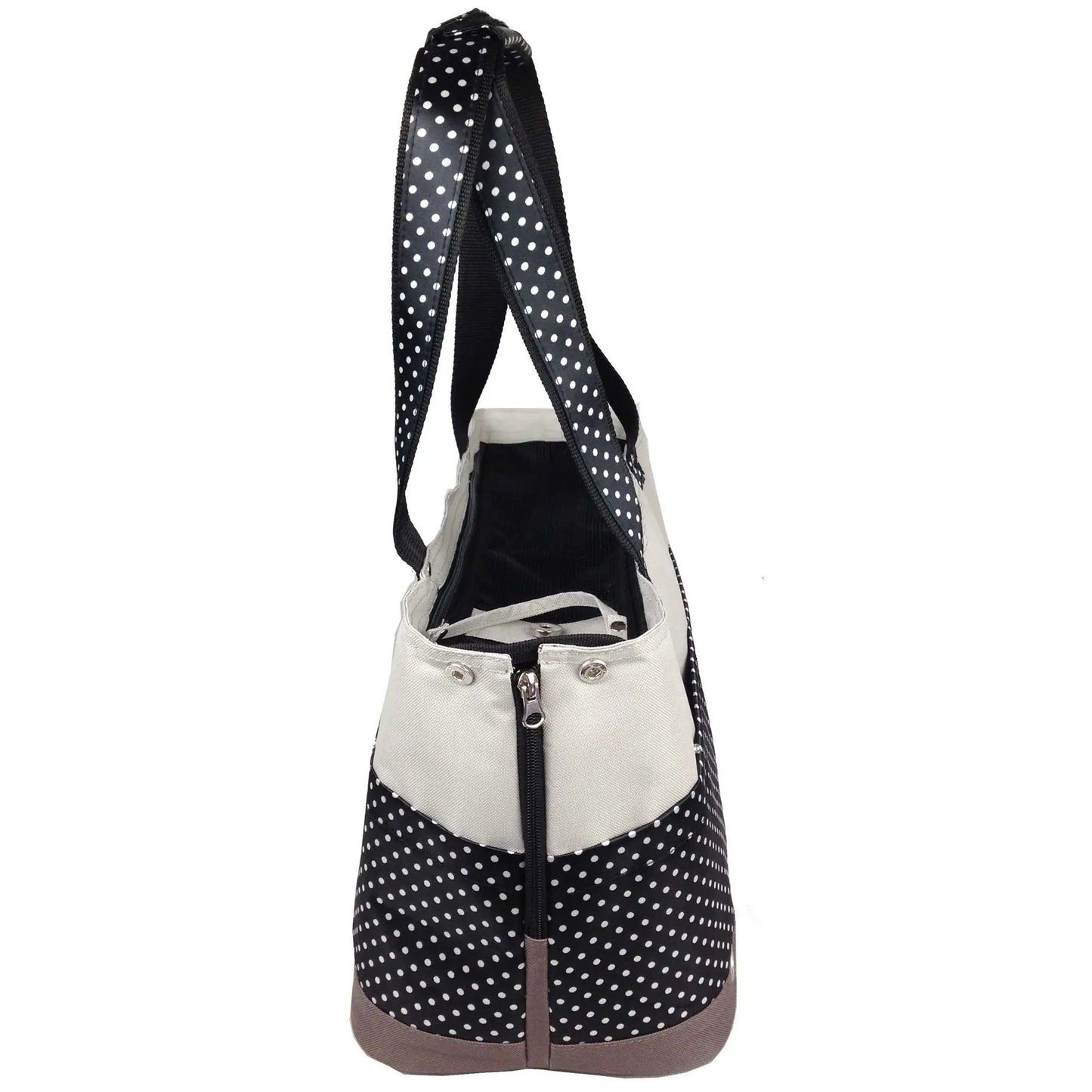 Fashionable Spotted Tote Pet Carrier Stylish Carrying Solution for Your Furry Friend-1