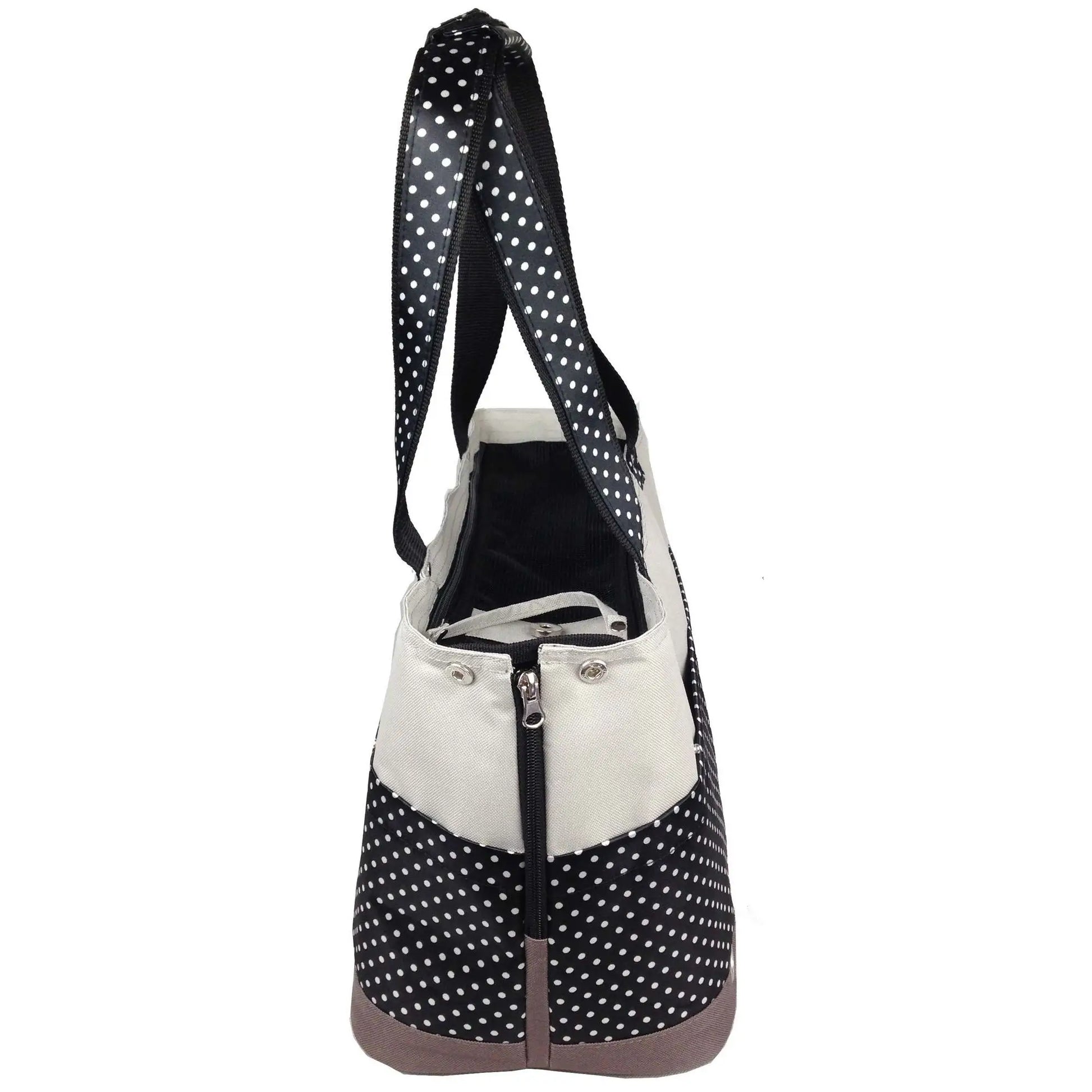 Fashionable Spotted Tote Pet Carrier Stylish Carrying Solution for Your Furry Friend-1
