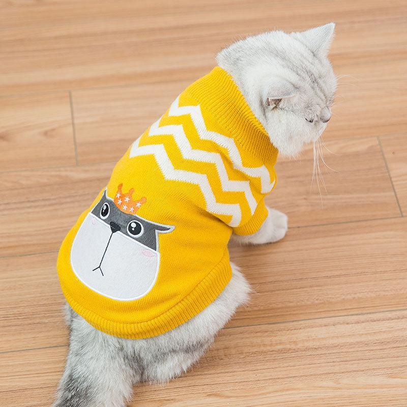 Cozy Woolen Pet Sweater - Stylish And Warm Dog Clothes For All Seasons-5
