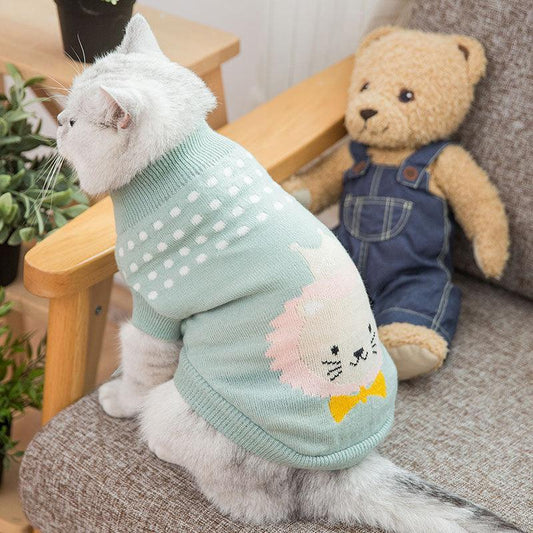 Cozy Woolen Pet Sweater - Stylish And Warm Dog Clothes For All Seasons-0