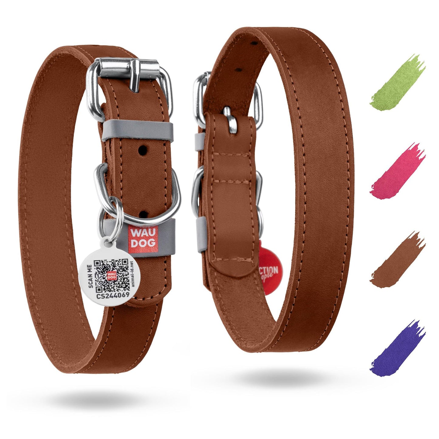 Long Lasting Leather Dog Collar for Large Dogs Medium & Small Dogs