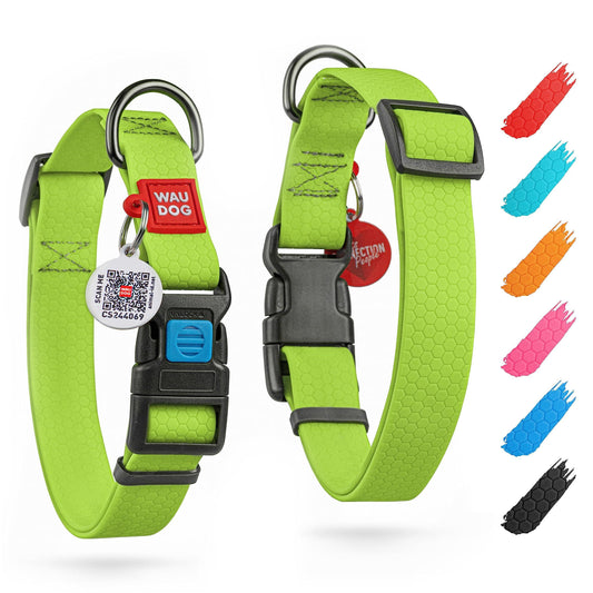 WAUDOG Waterproof Dog Collar   Adjustable Dog Collar for Large Dogs