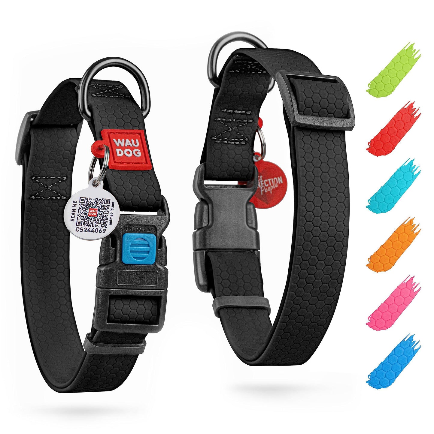 Waterproof Dog Collar   Adjustable Dog Collar for Large Dogs Small and